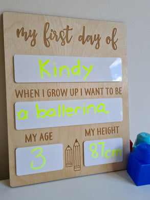 My First Day / Last Day Milestone Sign - Acrylic Blanks