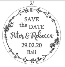 Personalised Wooden Rustic Save the Date Magnets