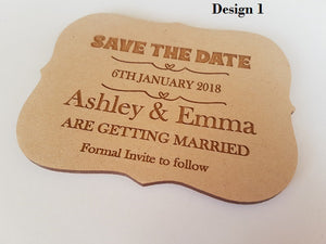 Engraved "Save the Date" with Magnet