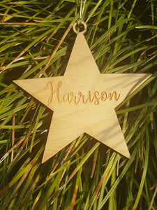 Ornament - Personalised Christmas Star