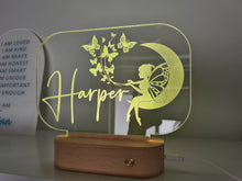 Personalised Night Light - Fairy Moon