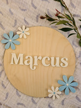 Flower Name Plaque - Personalised