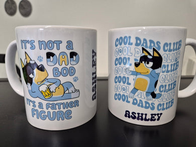 MUG  -Custom Bluey Dad Mug - Bandit Heeler