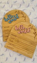 Birth Announcement Arch | Hello World Birth Announcement Arch