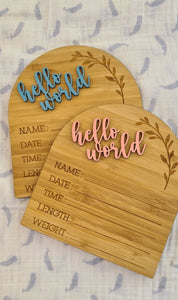 Birth Announcement Arch | Hello World Birth Announcement Arch