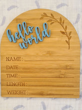 Birth Announcement Arch | Hello World Birth Announcement Arch