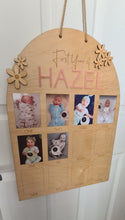 First year birthday photo board | 1st birthday photo memory board | First birthday decor - Daisy Theme