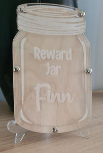 Personalised Reward Jar | Reward Jar with Stars