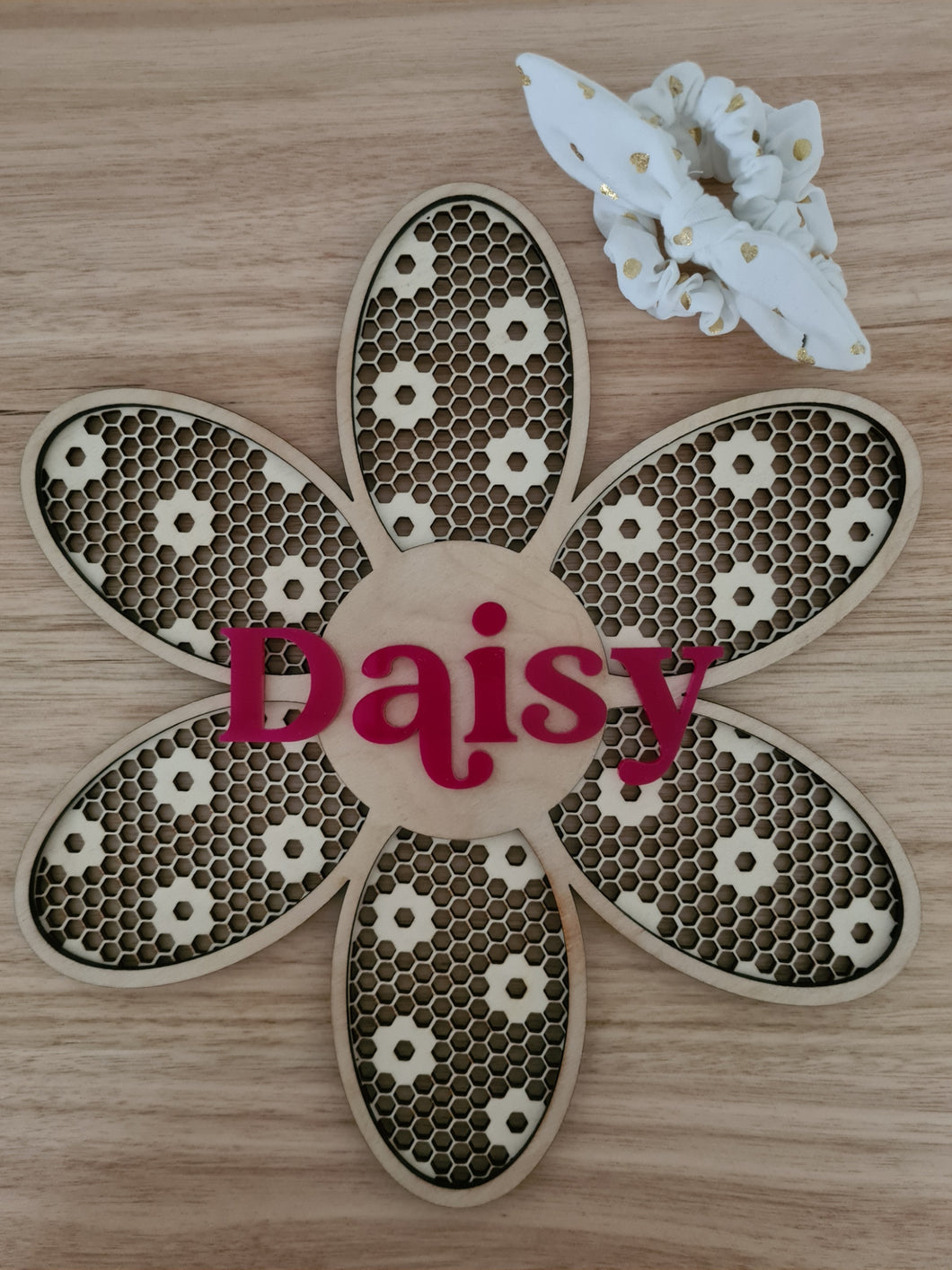 Rattan Flower Personalised Wall Decor