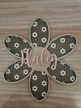 Rattan Flower Personalised Wall Decor