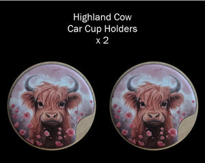 Car Cup Holder Coasters (set of 2)