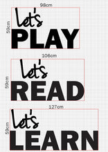 Let's PLAY Wooden Sign | Wooden Nursery Sign