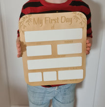 My First Day / Last Day Milestone Sign - Leaves Active Photos