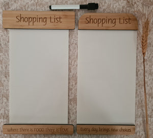 Personalised Shopping List | Magnetic Fridge Shopping Grocery List Organiser