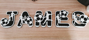 Personalised Soccer Letters | Soccer Alphabet | Soccer letters for boys or girls