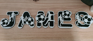 Personalised Soccer Letters | Soccer Alphabet | Soccer letters for boys or girls