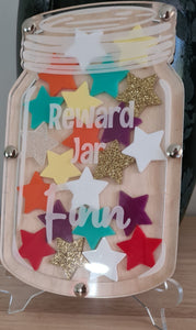 Personalised Reward Jar | Reward Jar with Stars