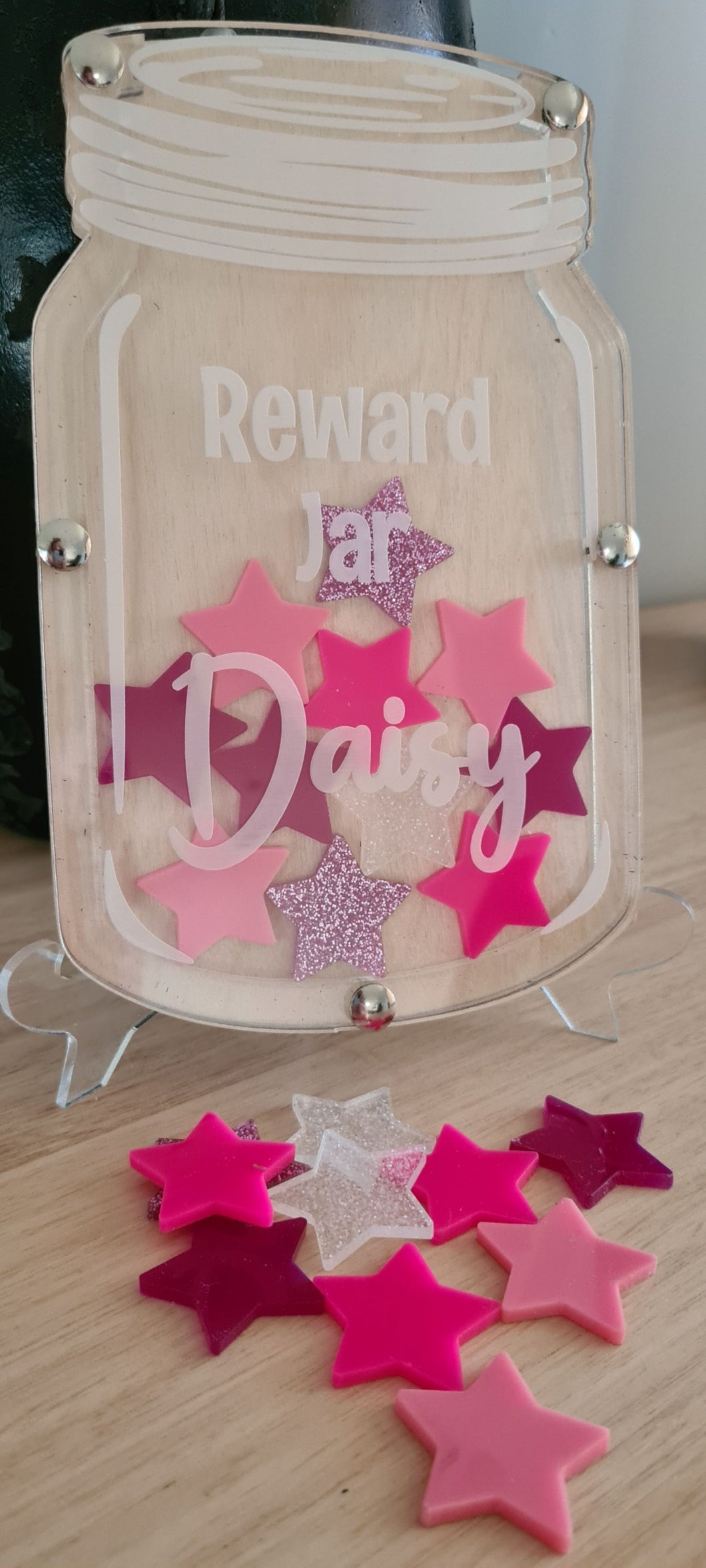 Personalised Reward Jar | Reward Jar with Stars