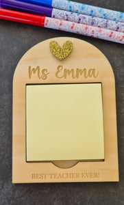 Personalised Sticky Note Holder | Post It Notes Holder