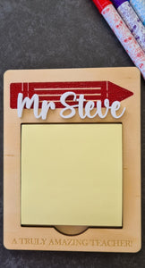 Personalised Sticky Note Holder | Post It Notes Holder