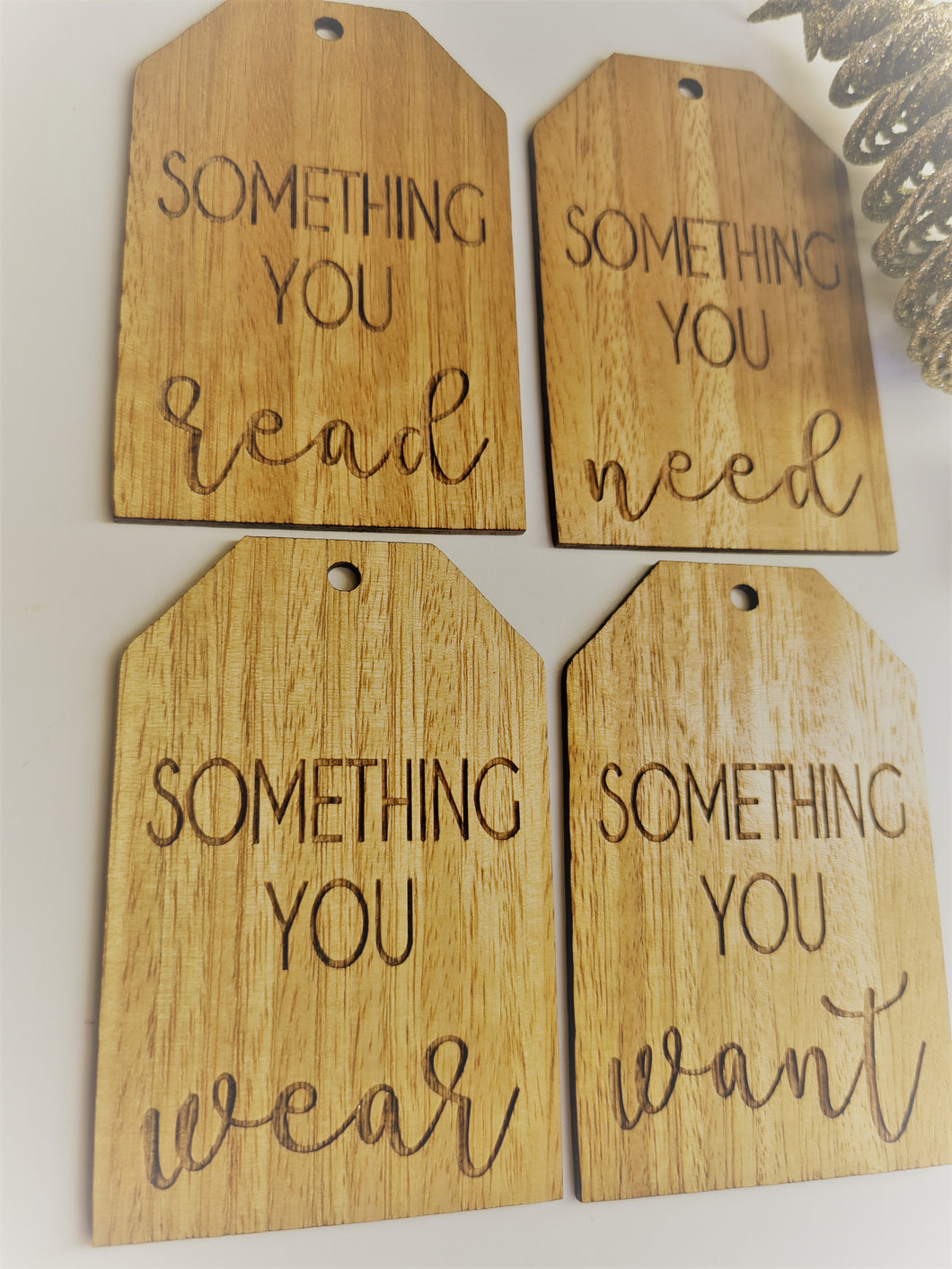 Gift Tags - Something you NEED;WANT; WEAR; READ