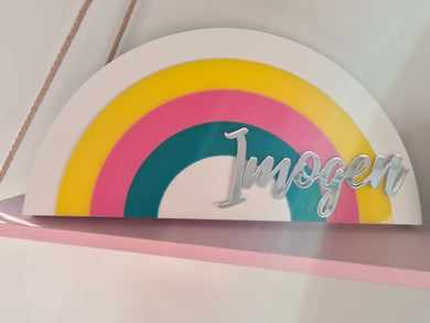 Novelty - Rainbow Shelf / Wall Sign
