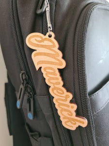 Bag Tag - Wooden Name - Key Chain | Bag Tag