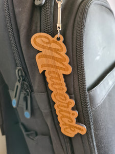 Bag Tag - Wooden Name - Key Chain | Bag Tag