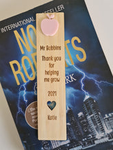 Teachers Gift - Bookmark with Acrylic Apple