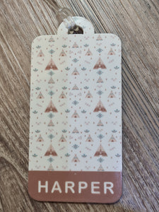 Bag Tags Personalised  -  Printed