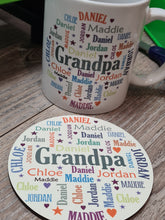 Mug - Family Circle Text Coffee Mug and or Coaster Set