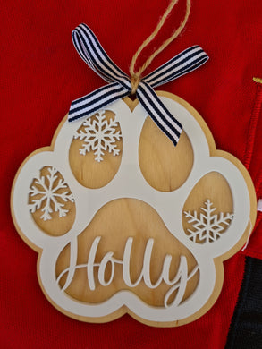 Pet Ornament  - Pet Christmas Wooden Acrylic Ornament