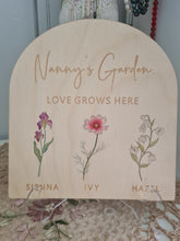 Personalised Birth Flower Sign