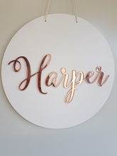Round Sign - 3D Acrylic Name Sign