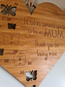 Wall Decor - Decorative Heart Plaque - It takes someone special to be a mum