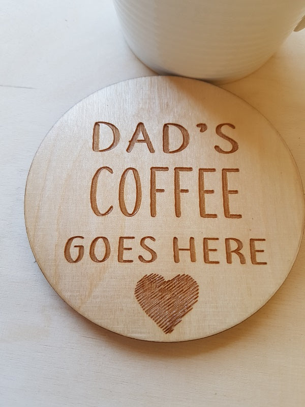 Wooden Coaster for Dad