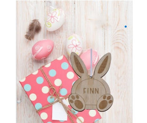 Easter Bunny Tag with Feet