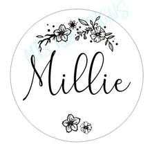 Personalised Night Light - Round Floral