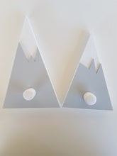 Snow Capped Wooden Mountain Wall Hook Set