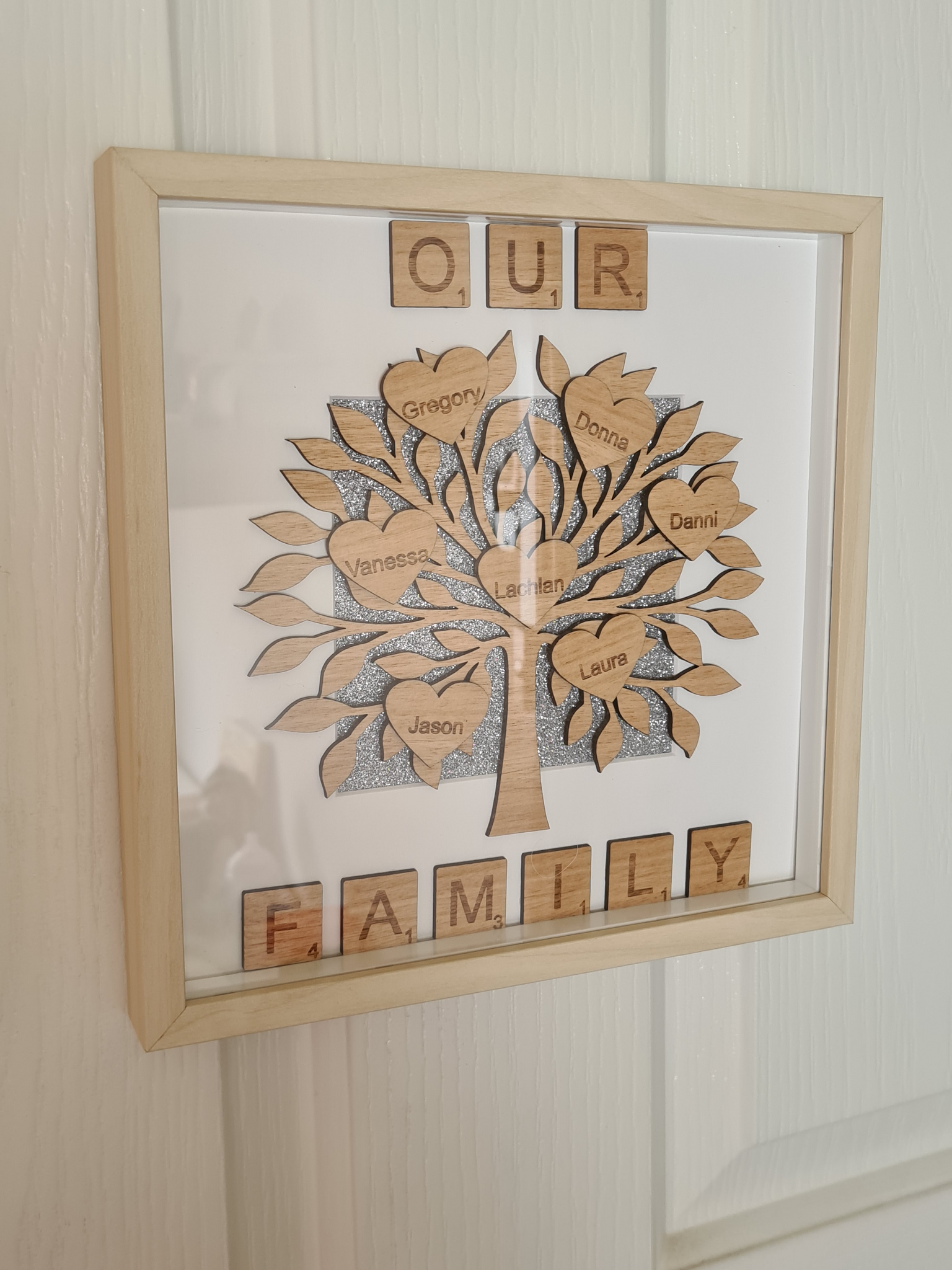 Wooden Family Tree Frame Mist Designs