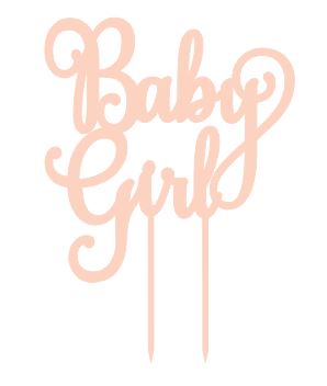 Baby Girl - Baby Shower cake topper