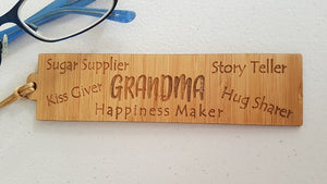 Bookmark -  Wooden Grandparent