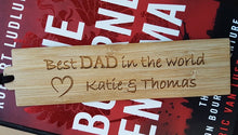 Wooden Bookmarks for Dad