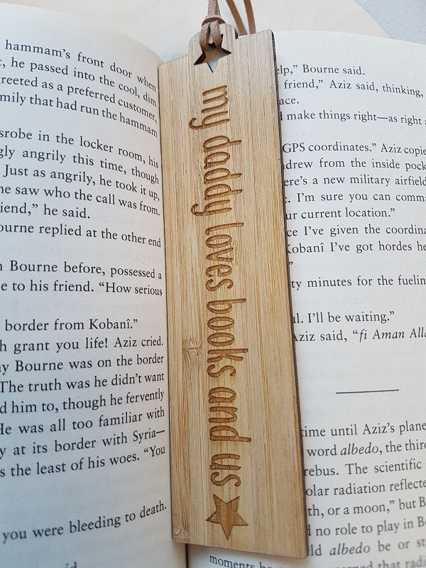 Wooden Bookmarks for Dad