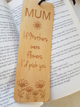 Bookmark - Wooden with Floral Design