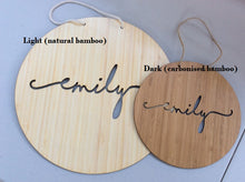 Round - Scripted Cut out Name