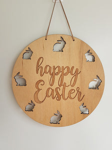 Sign - Happy Easter Door / Wall Plaque