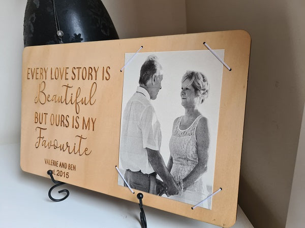 Wooden Shelf/Table Sign -  