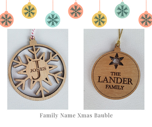 Ornament - Family Name Bauble