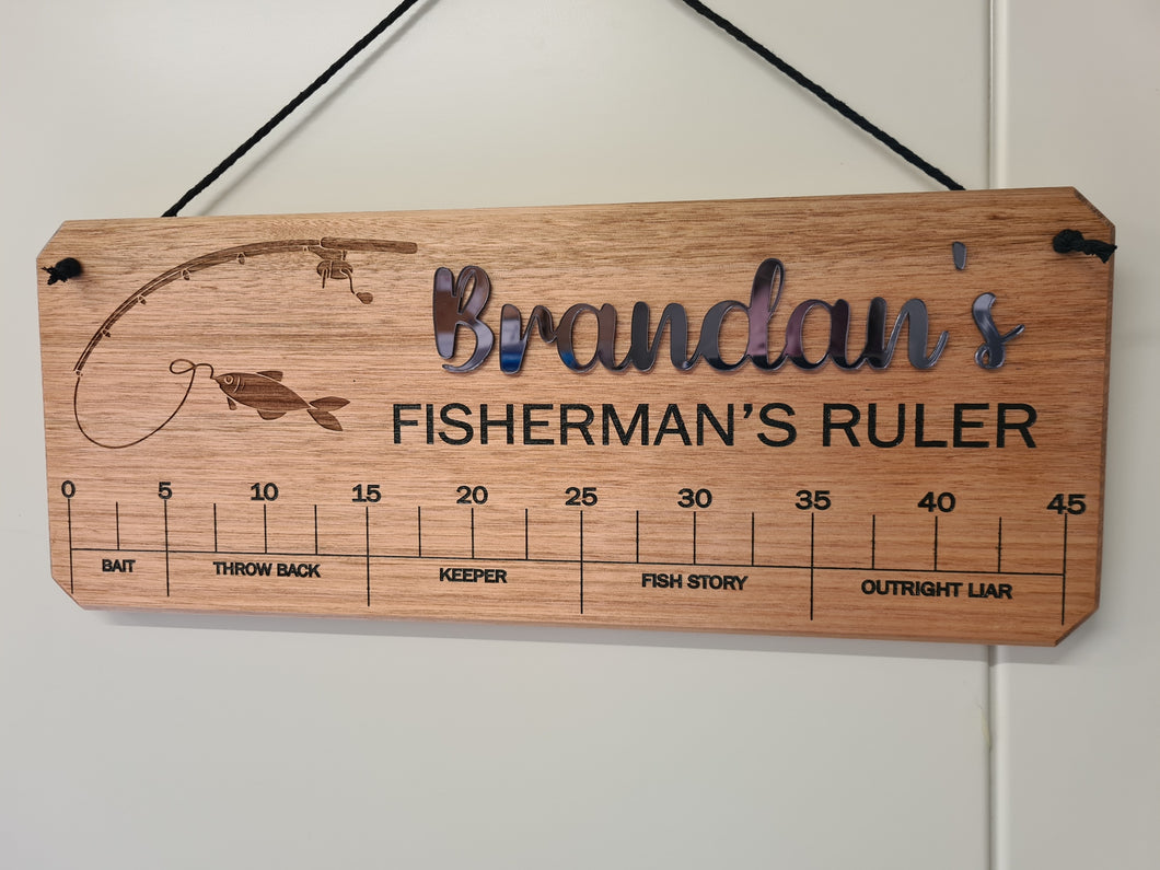 SIgn -  Fisherman's Ruler Personalised